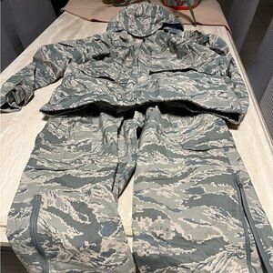 Camouflage Military Jacket and Pants Set